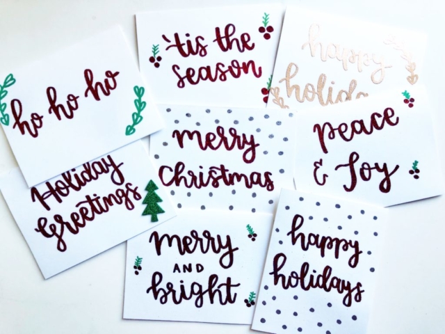 Embossed Holiday Cards